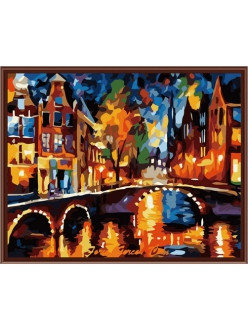 Картина по номерам Ночной Амстердам (PC4050050) 40х50 см, фото 2
