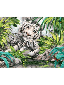 Картина по номерам Бенгальские тигры (PC4050100) 40х50 см, фото 2