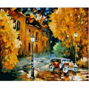 Картина по номерам Осенний вечер (PP4050041) на цветном холсте 40х50 см