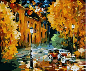 Картина по номерам Осенний вечер (PP4050041) на цветном холсте 40х50 см, фото 2