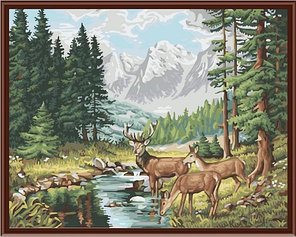 Картина по номерам Идиллия в горах (PP4050083) на цветном холсте 40х50 см, фото 2