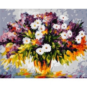 Картина по номерам Букет полевых цветов (PP4050115) на цветном холсте 40х50 см