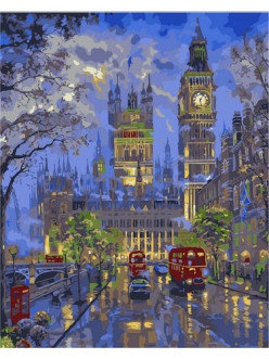 Картина по номерам Вечерний Лондон (PP4050122) на цветном холсте 40х50 см, фото 2