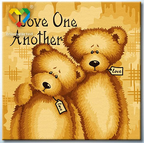 Картина по номерам Любите друг друга (HB4040043) 40х40 см, фото 2