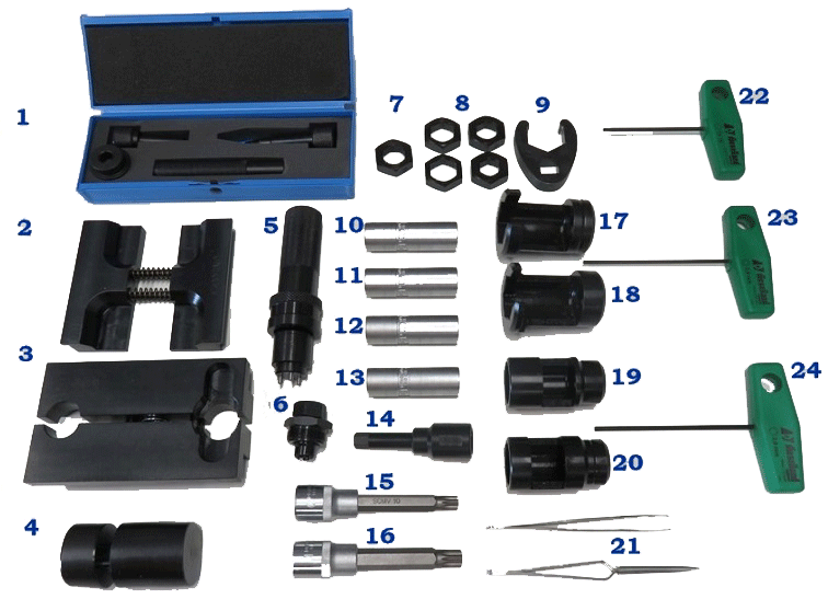 Набор инструмента для ремонта форсунок Common Rail