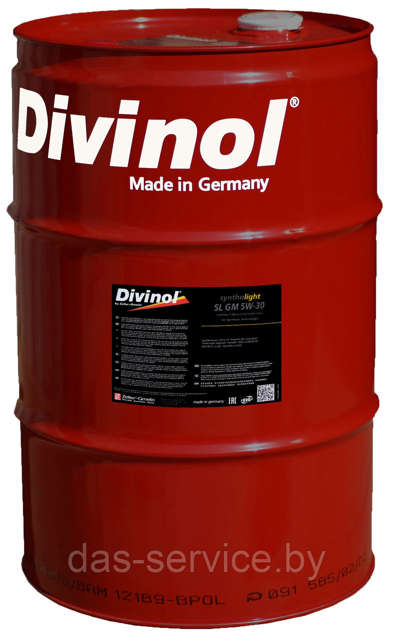 Моторное масло Divinol Syntholight SL GM 5W-30 (синтетическое моторное масло 5w30) 1 л. - фото 4 - id-p11716405