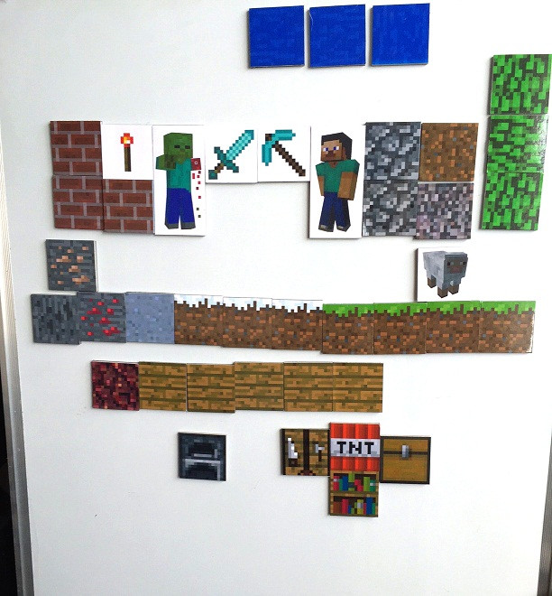 Набор магнитов на холодильник Minecraft - фото 7 - id-p35037104