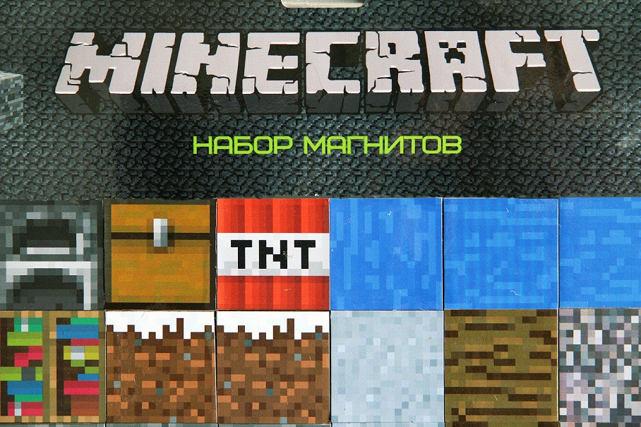 Набор магнитов на холодильник Minecraft - фото 2 - id-p35037104