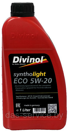 Моторное масло Divinol Syntholight Eco 5W-20 (синтетическое моторное масло 5w20) 1 л., фото 2