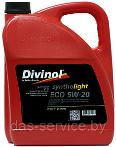 Моторное масло Divinol Syntholight Eco 5W-20 (синтетическое моторное масло 5w20) 5 л.