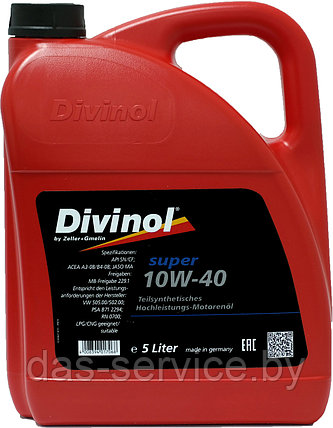 Моторное масло Divinol Super 10W-40 (полусинтетическое моторное масло 10W-40) 1 л., фото 2