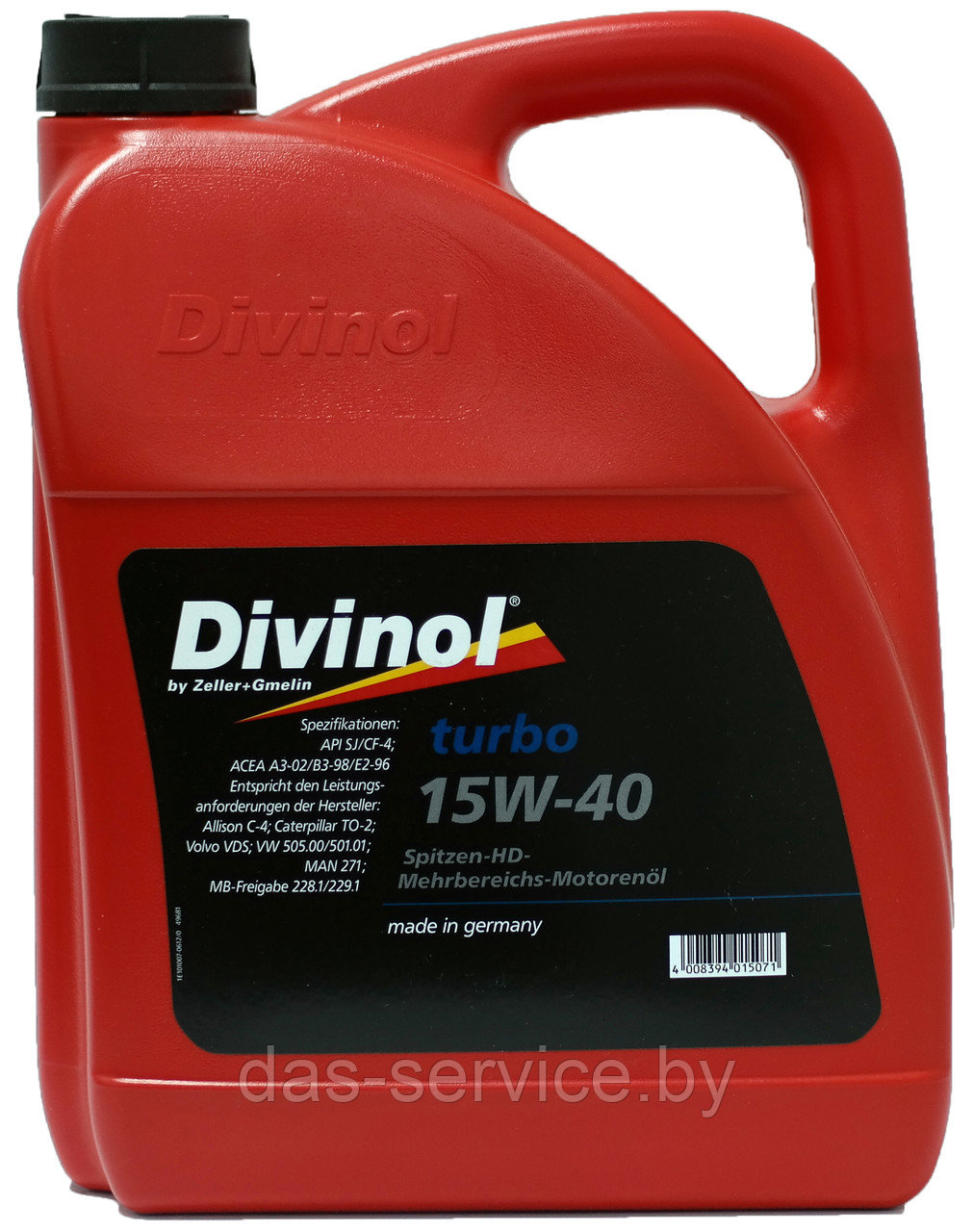 Моторное масло Divinol Turbo 15W-40 (полусинтетическое моторное масло 15W-40) 1 л. - фото 2 - id-p12253019