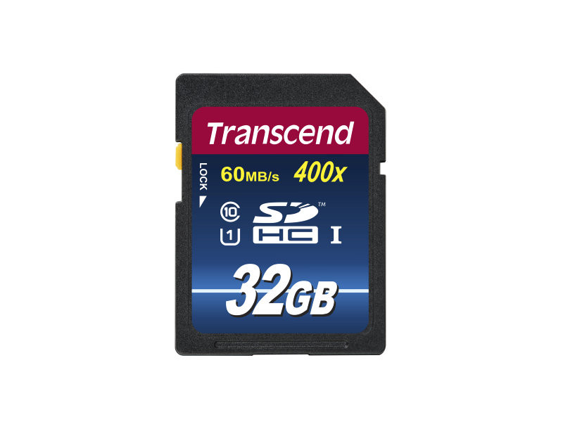 Карта памяти SDHC 32GB Transcend card Class10 UHS-I support 400x - фото 1 - id-p40480896