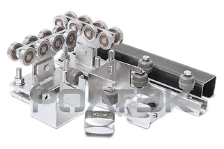 Комплект фурнитуры для откатных ворот ЭКО РОЛТЭК с оцинкованной шиной