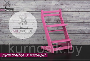 Растущий регулируемый детский стул "Вырастайка 2"  розовый