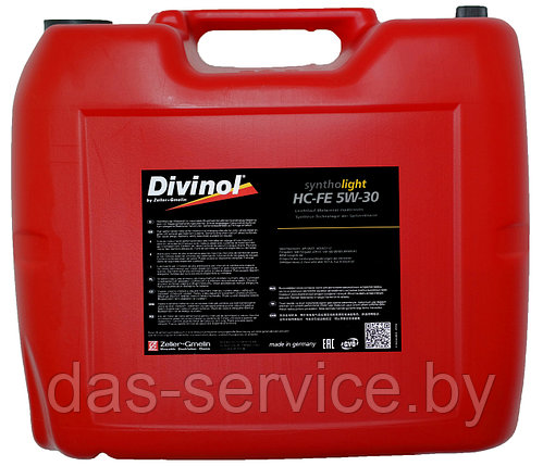 Моторное масло Divinol Syntholight HC-FE 5W-30 (синтетическое моторное масло 5w30) 200 л., фото 2