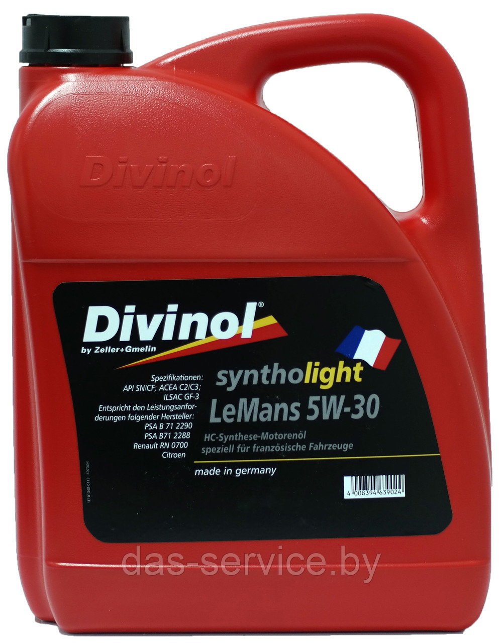 Моторное масло Divinol Syntholight LeMans 5W-30 (синтетическое моторное масло 5w30) 60 л. - фото 3 - id-p25934413