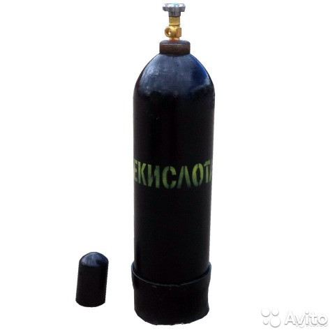 Стальной газовый баллон 10 литров (новый) углекислота - фото 1 - id-p40687084