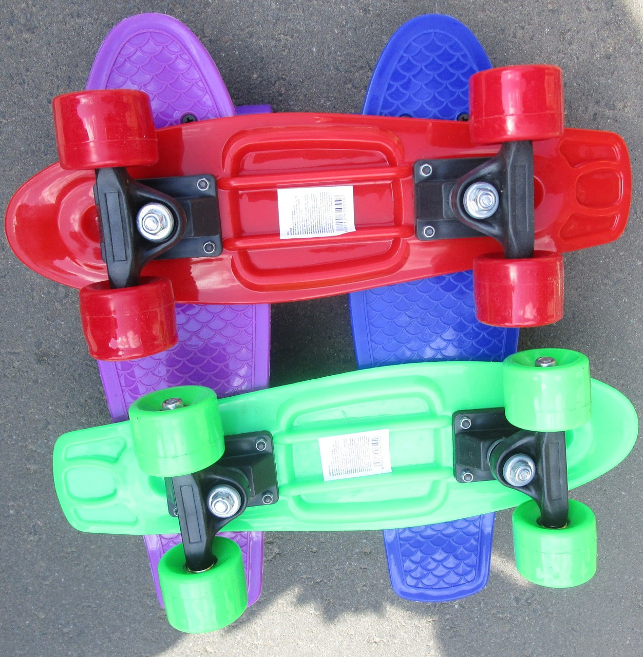 Детский скейтборд мини (пенниборд)40см черный цвет металлическая - фото 4 - id-p40756440