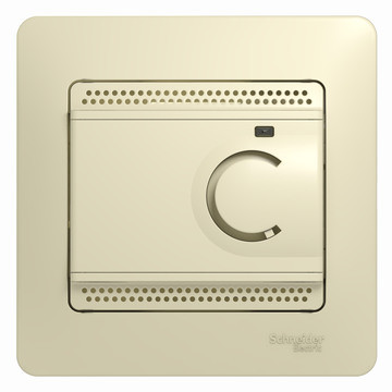 Термостат для теплого пола бежевый Schneider Electric Glossa - фото 1 - id-p40904016