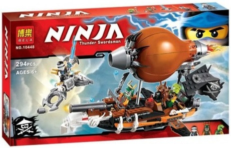 Конструктор Bela Ninja 10448 (аналог Lego Ninjago 70603) "Пиратский Дирижабль" 294 дет