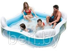 Надувной бассейн с сидениями INTEX Family Lounge Pool 56475, надувной бассейн INTEX - фото 2 - id-p40907134