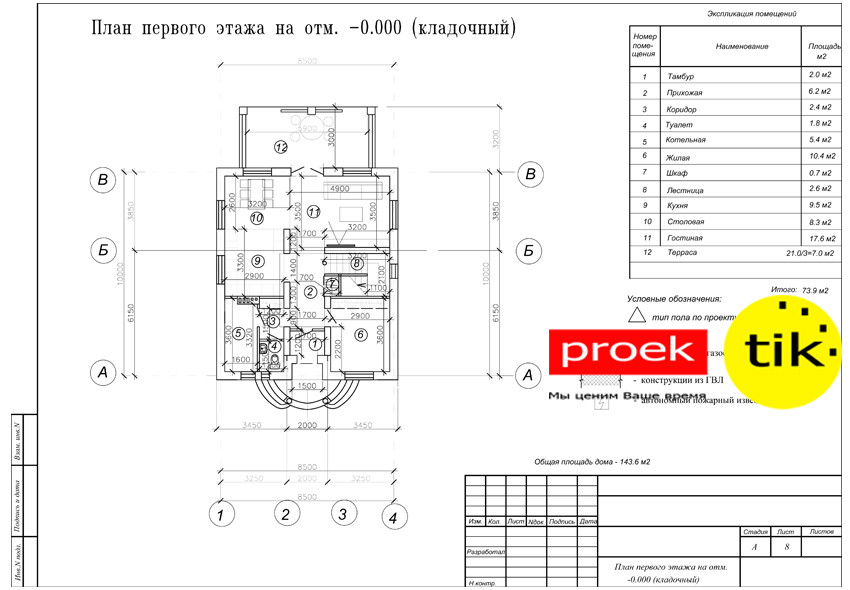 Готовый проект жилого дома для строительства и согласования