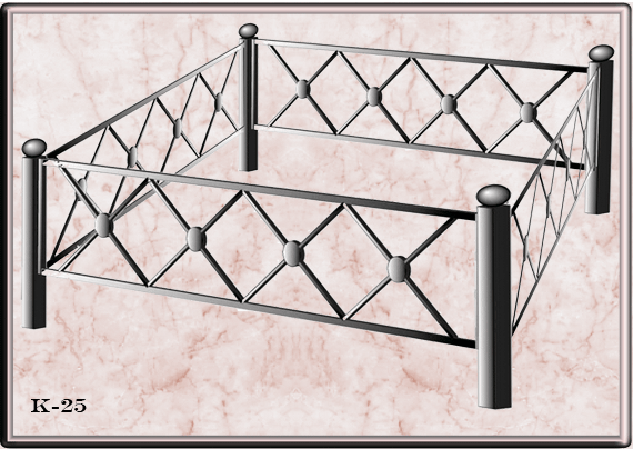Ограда на могилу.