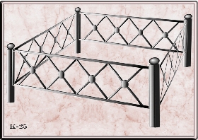 Ограда на могилу.