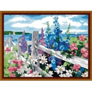 Картина по номерам Цветочная изгородь (MG184) 40х50 см