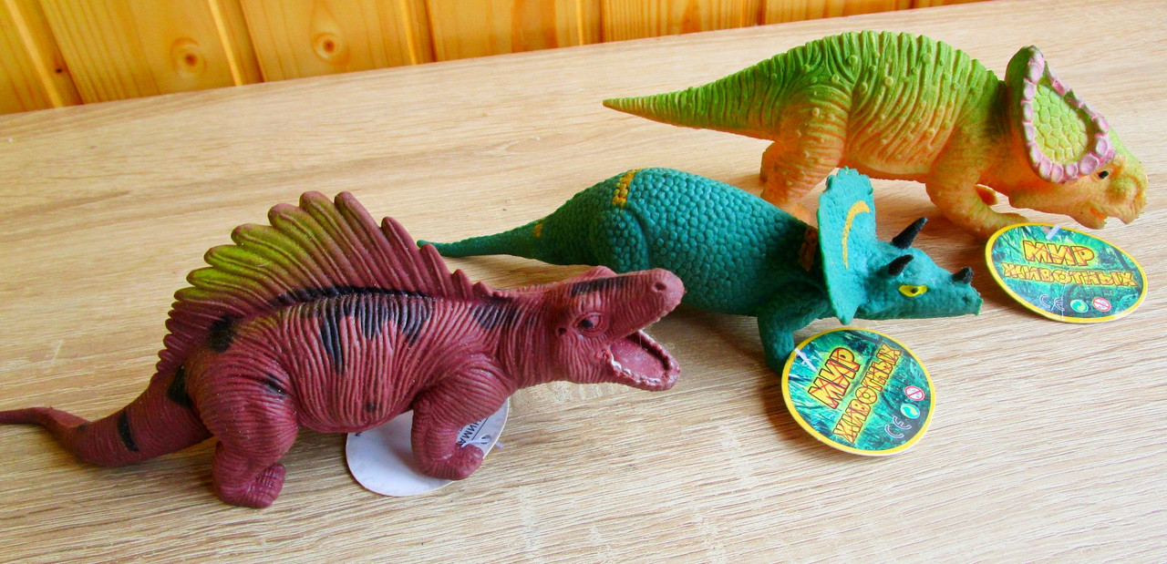 Динозавры резиновые набивные тянучие(в ассортименте)разных размеров и цен - фото 2 - id-p41079476