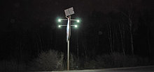 Подсветка билборда на солнечных батареях (автономная)