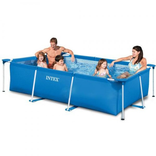 Каркасный бассейн intex прямоугольный 220*150*60см, арт. 28270