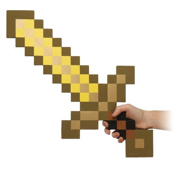 Золотой меч Minecraft Майнкрафт - фото 1 - id-p41275459
