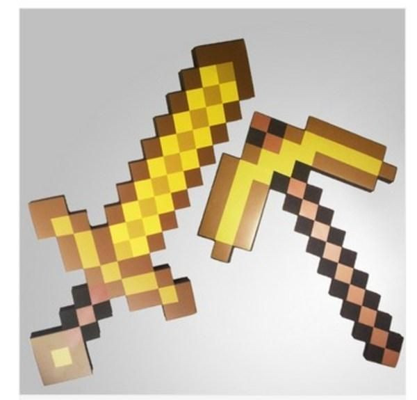 Золотой меч Minecraft Майнкрафт - фото 2 - id-p41275459