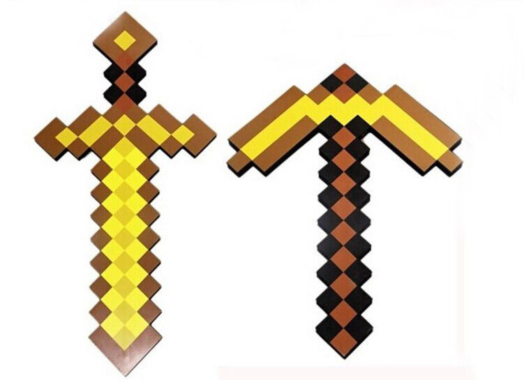 Золотой меч Minecraft Майнкрафт - фото 5 - id-p41275459