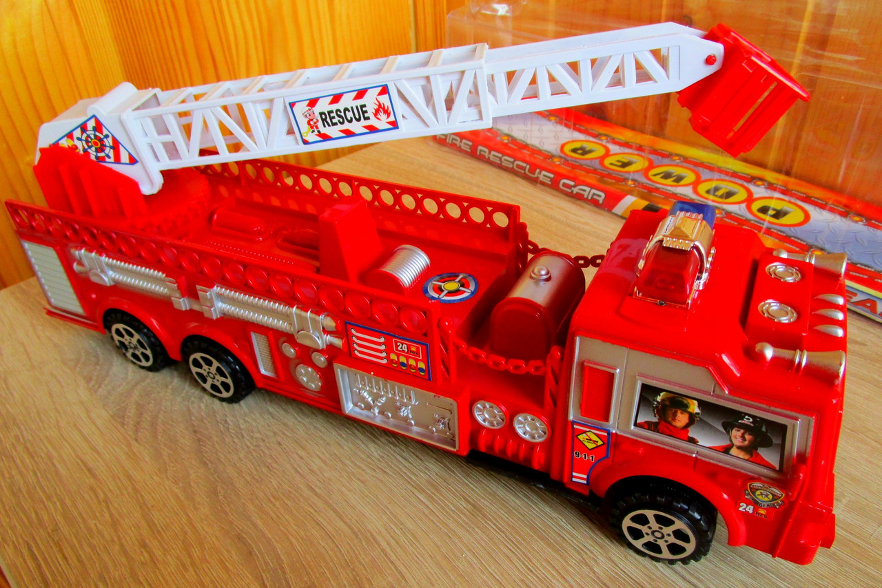 Детская пожарная машина инерцион. (33см) - фото 1 - id-p41275949