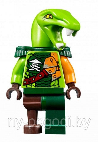 Ninjago минифигурка зеленый ниндзя змея