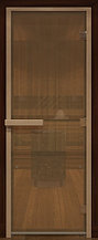 Дверь для бани и сауны стеклянная МАТОВАЯ DW 700*2100 мм, цвет бронза