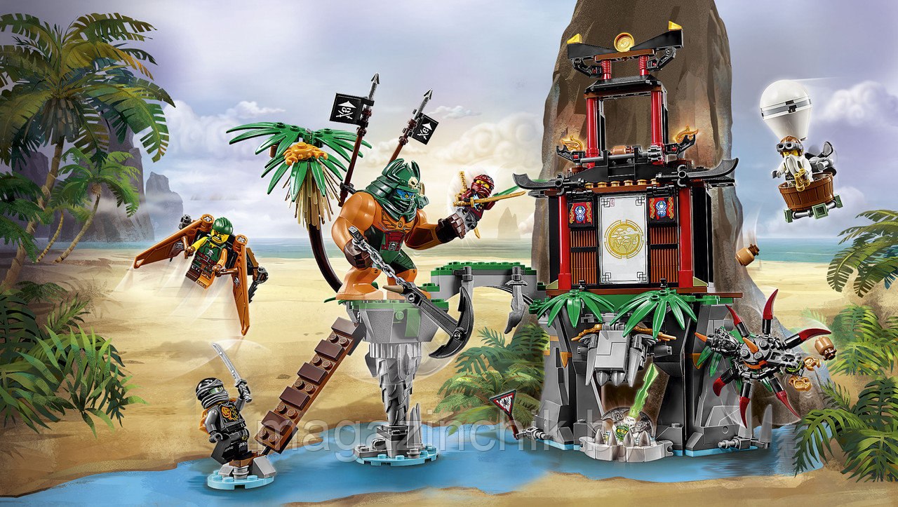 Конструктор Ниндзяго NINJAGO Остров тигриных вдов 10461, 449 дет, аналог Лего Ниндзя го (LEGO) 70604 - фото 6 - id-p41304007