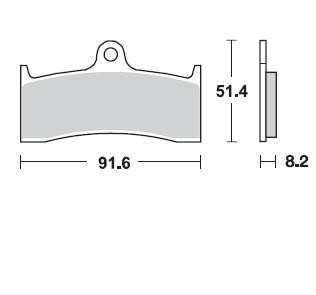 Колодки тормозные 801CM55 Braking (Италия)