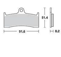 Колодки тормозные 801CM55 Braking (Италия)