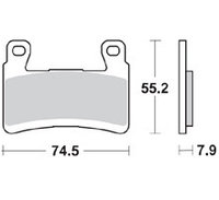 Колодки тормозные 959CM55 Braking (Италия)