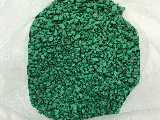 Крошка гранитная зеленая декоративная крашеная, мешок 20 кг - фото 4 - id-p41324689