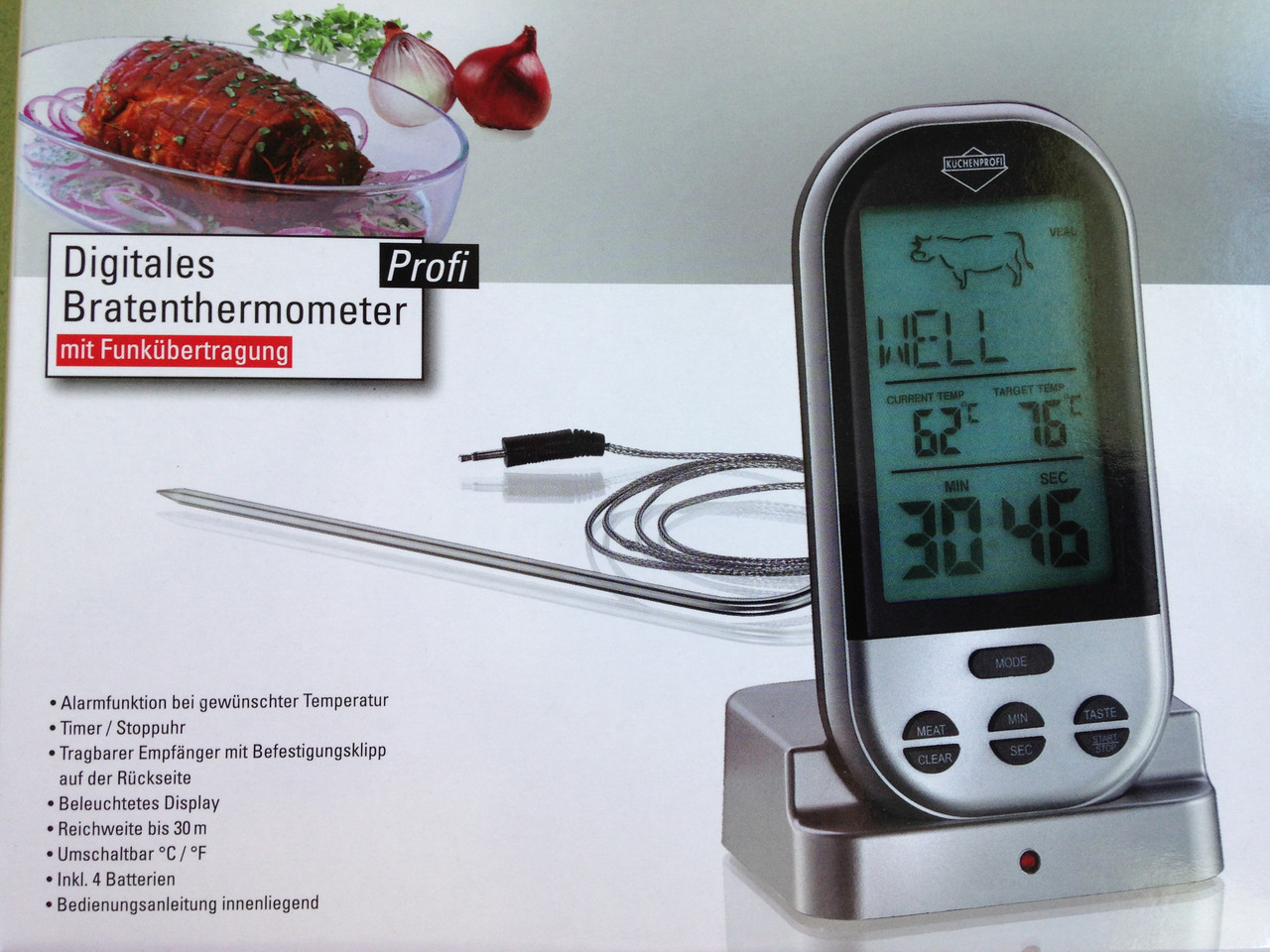 Термометр для мяса цифровой "Profi", Германия - фото 4 - id-p41693321
