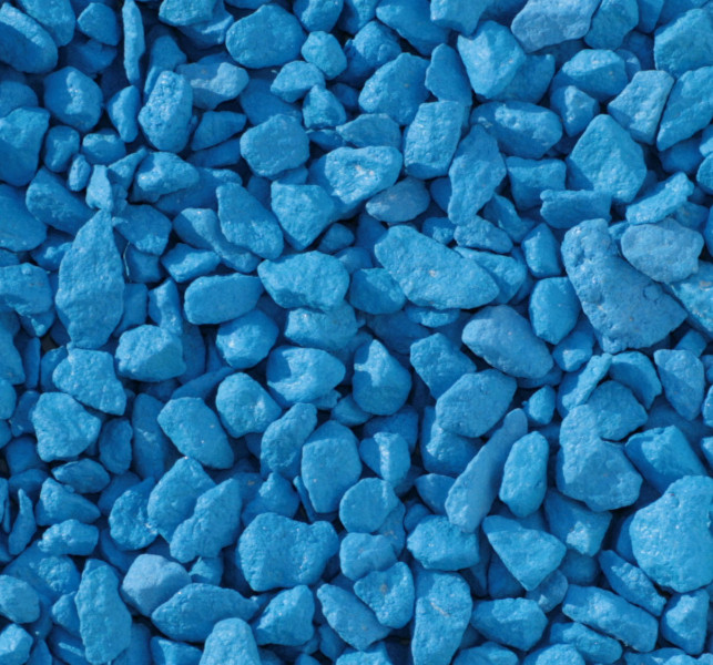 Крошка гранитная голубая декоративная крашеная, мешок 20 кг - фото 2 - id-p41703303