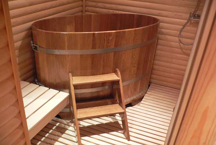 Купель для бани деревянная из ДУБА овальная 105х175 - фото 3 - id-p41718108