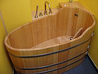 Деревянная ванна 1,5х0,75 м