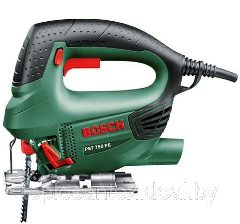 Электролобзик BOSCH PST 750 PE в коробке (530 Вт, пропил до 75 мм)  купить в Гомеле