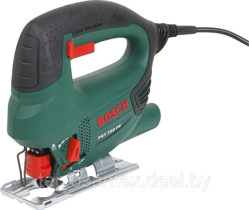 Электролобзик BOSCH PST 750 PE в кейсе (530 Вт, пропил до 75 мм) в Гомеле - фото 3 - id-p41718543